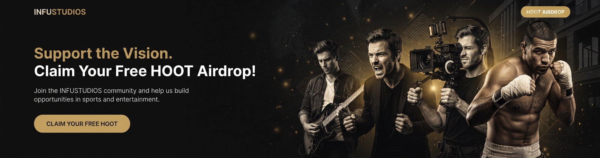 Claim your free HOOT utility token airdrop for the INFUSTUDIOS ecosystem